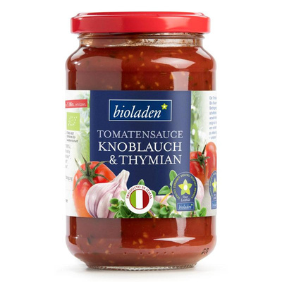 Produktfoto zu Tomatensauce Knoblauch Thymian
