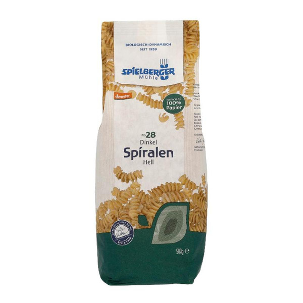 Produktfoto zu Dinkel Spiralen hell