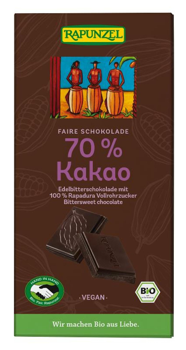 Produktfoto zu Edelbitter Schokolade 70% Kaka