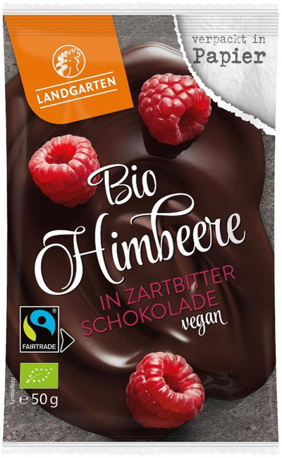 Produktfoto zu Himbeere in Zartbitter Schokolade