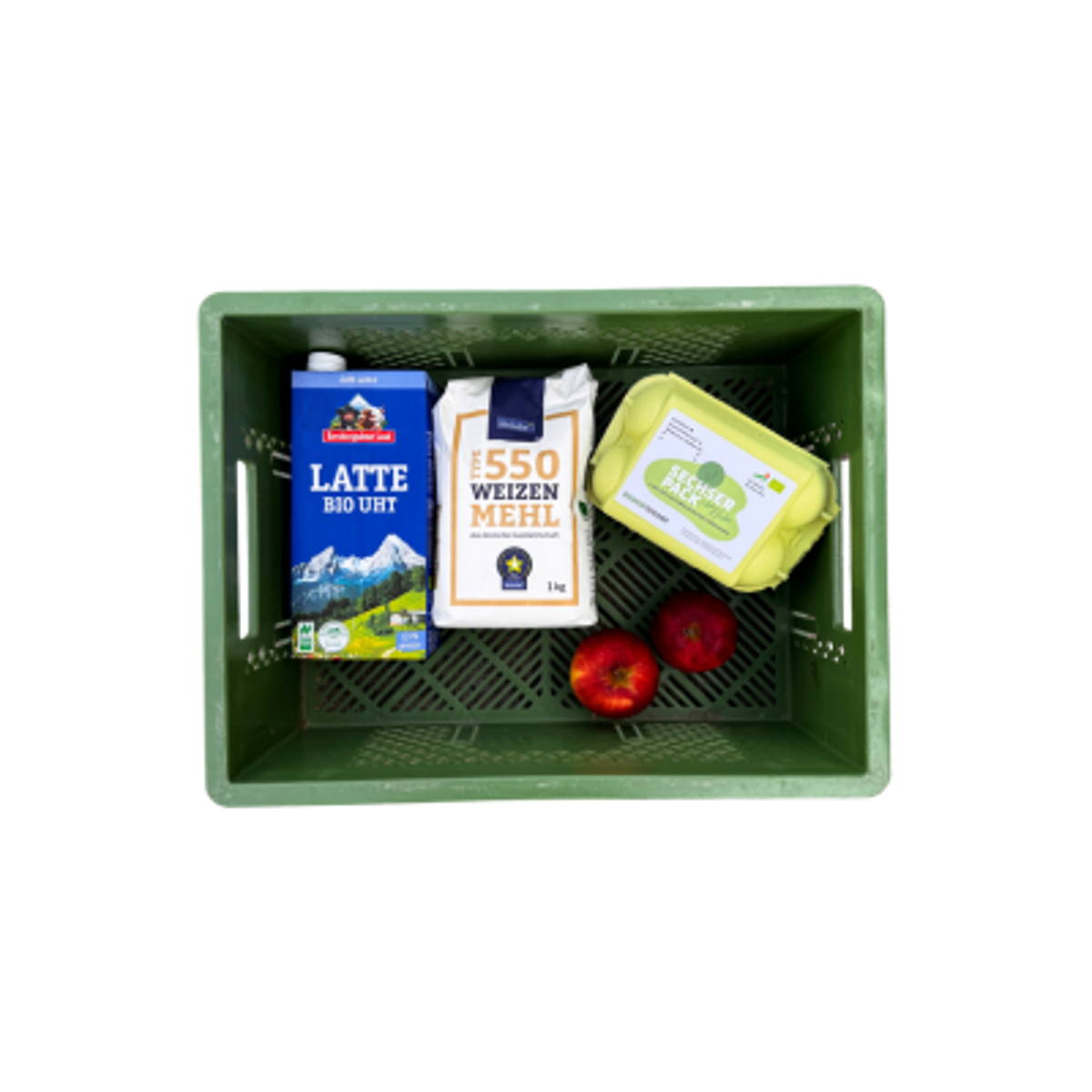 Pfannkuchen mit Apfelstücken