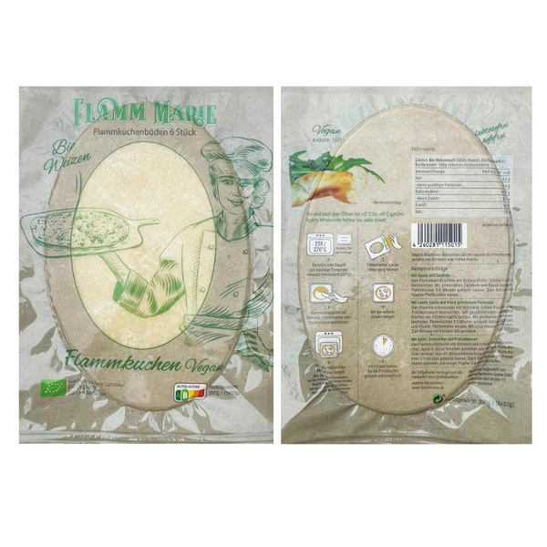 Produktfoto zu Flammkuchenböden Weizen