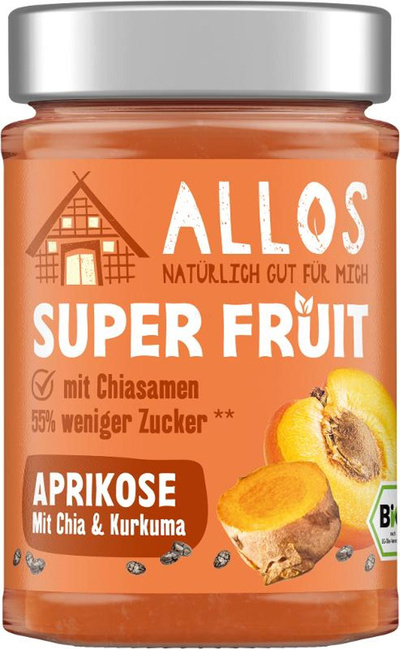 Produktfoto zu Super Fruit Aprikose Chia Kurkuma Aufstrich
