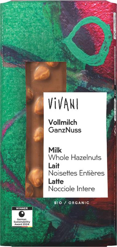 Produktfoto zu Vollmilch Schokolade - GanzNuss