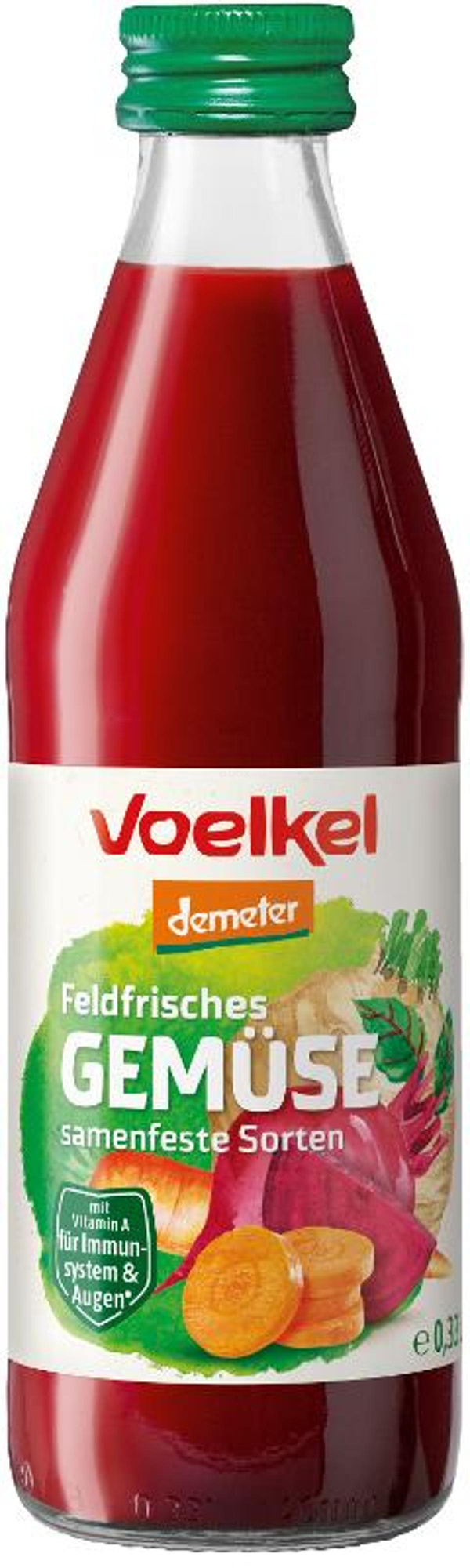 Produktfoto zu Gemüsesaft - feldfrisch DEMETER 0,33l