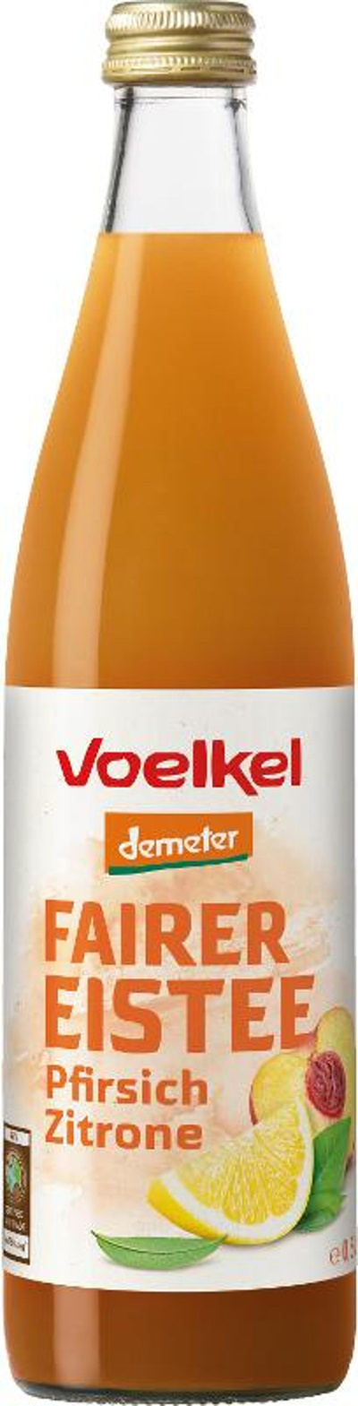 Produktfoto zu Eistee mit Pfirsich & Zitrone