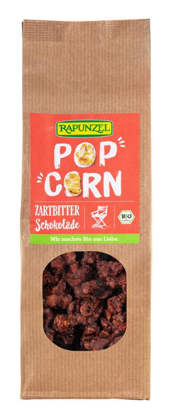 Produktfoto zu Rapunzel Popcorn Zartbitterschokolade