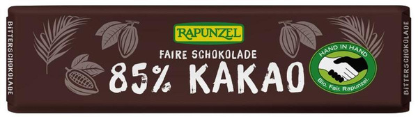 Produktfoto zu Bitterschokolade Täfelchen 85%