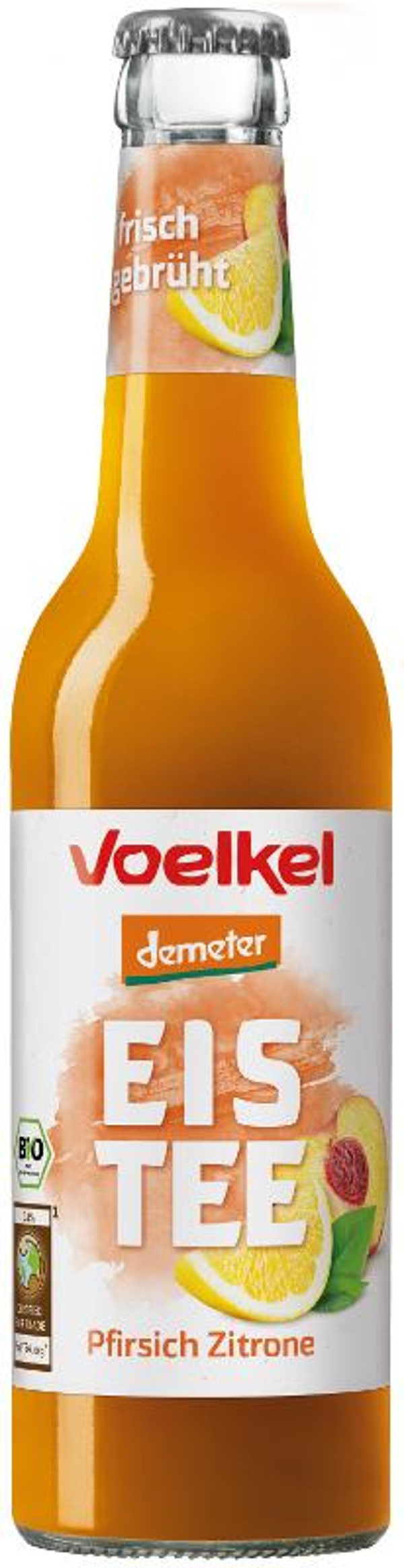 Produktfoto zu Eistee mit Pfirsich & Zitrone 0,33l