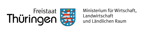 KI generiert: Logo des Freistaats Thüringen mit Wappen und Text: "Ministerium für Wirtschaft, Landwirtschaft und Ländlichen Raum".