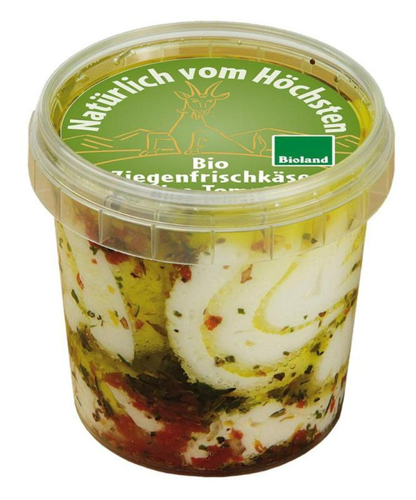 Produktfoto zu Ziegenfrischkäse Olive-Tomate