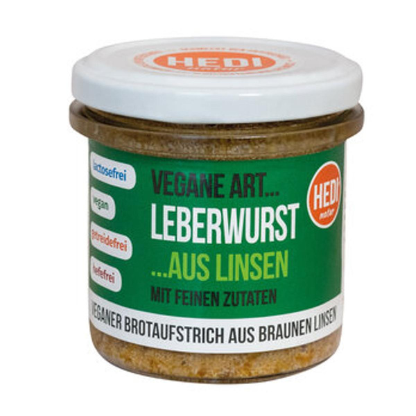 Produktfoto zu Leberwurst mit feinen veganen Zutaten