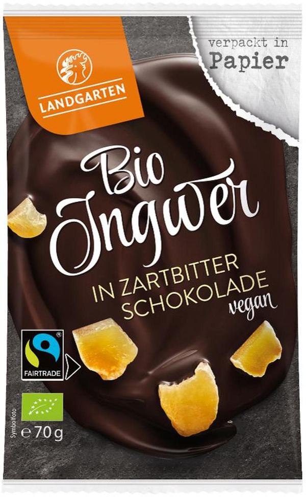 Produktfoto zu Ingwer in Zartbitter Schokolade