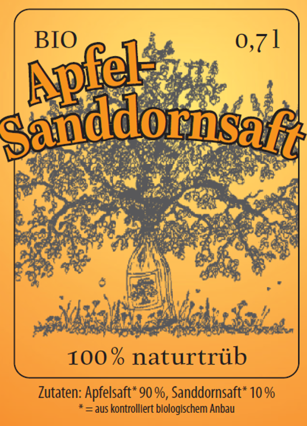 Produktfoto zu BIO-Apfel-Sanddornsaft