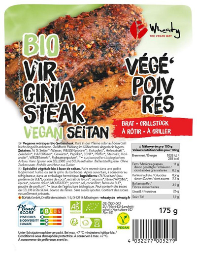 Produktfoto zu Veganbratstück VIRGINIA Steak
