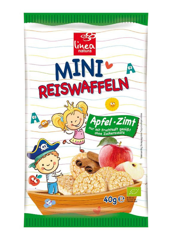 Produktfoto zu Mini Reiswaffeln Apfel-Zimt