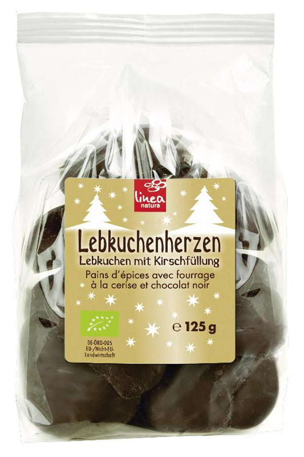 Produktfoto zu Lebkuchenherzen gefüllt Kirsch