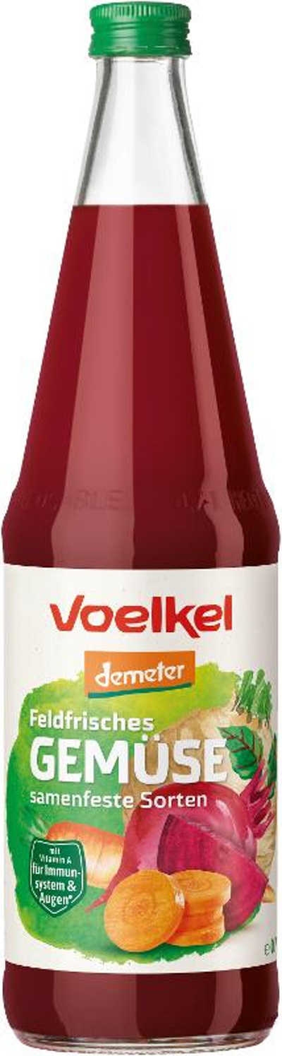 Produktfoto zu Gemüsesaft, feldfrisch DEMETER 0,7l