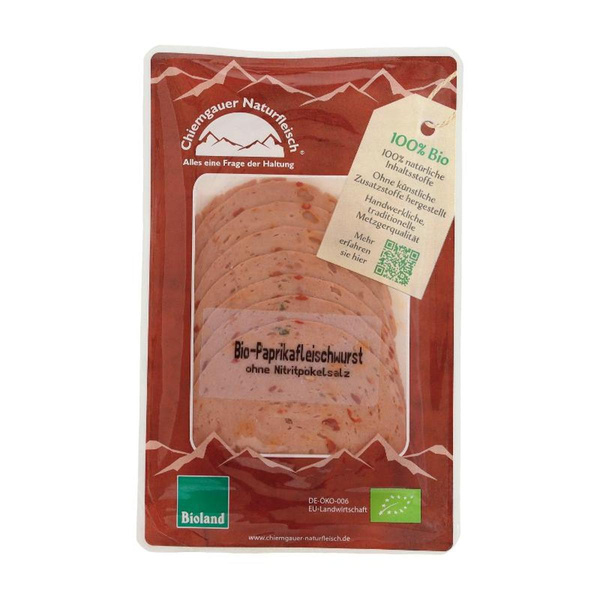 Produktfoto zu Paprikafleischwurst geschnitte
