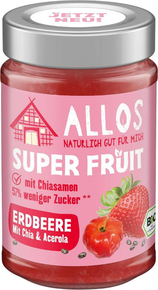 Produktfoto zu Super Fruit Erdbeere Chia Acerola Aufstrich