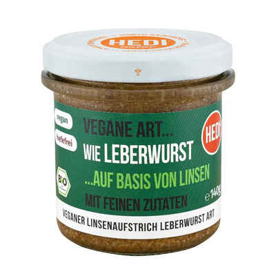 Produktfoto zu Leberwurst mit feinen veganen Zutaten