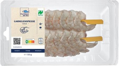 Produktfoto zu Garnelenspiess natur 150g