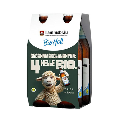 Produktfoto zu Lammsbräu Bio Hell 4-Pack