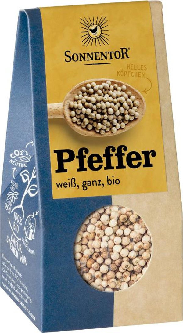 Produktfoto zu Pfeffer weiß, ganz