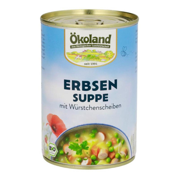 Produktfoto zu Erbseneintopf mit Wurstwürfeln