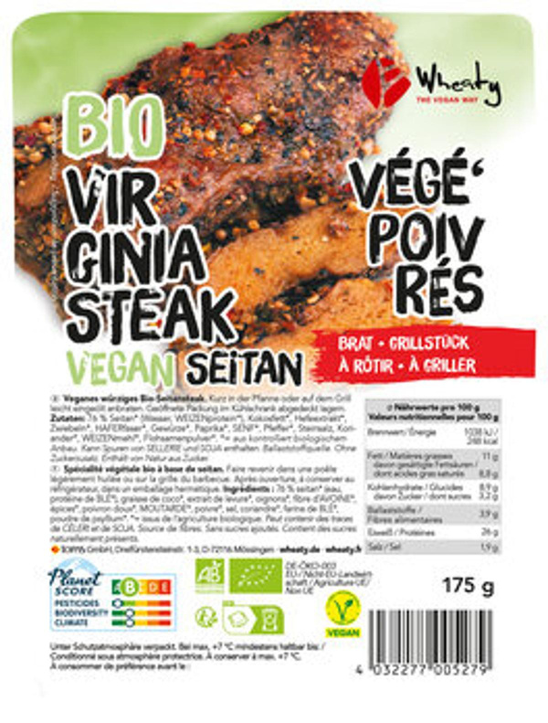 Produktfoto zu Veganbratstück VIRGINIA Steak