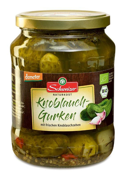 Produktfoto zu Knoblauchgurken Demeter