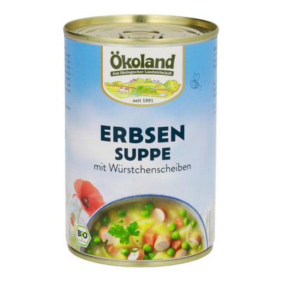Produktfoto zu Erbseneintopf mit Wurstwürfeln