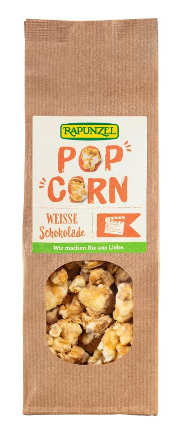 Produktfoto zu Rapunzel Popcorn weiße Schokolade