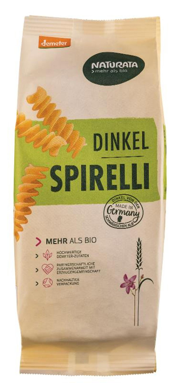 Produktfoto zu Dinkel Spiralen hell
