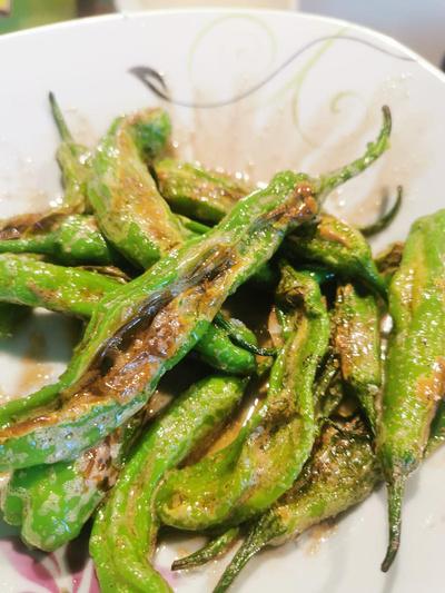 Produktfoto zu Brat_Grillpaprika Padron_Shishito gruen