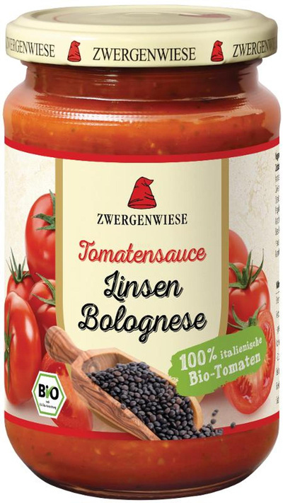 Produktfoto zu Tomatensauce Linsen Bolognese